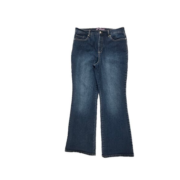 Gloria Vanderbilt Amanda Bootcut Women's size 12 Dark Wash Blue Denim jeans - Picture 1 of 5